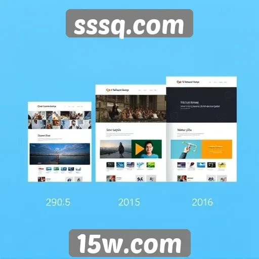 Evolução do design do site sssq.com